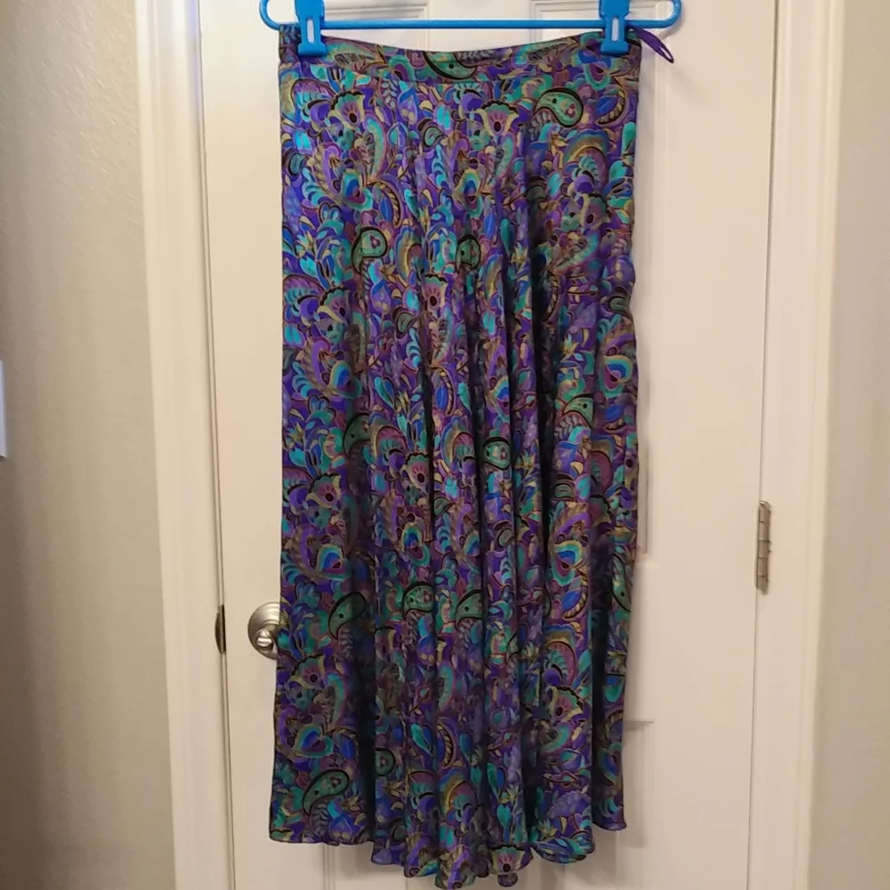Vintage Adrianna papell silk skirt Size 12